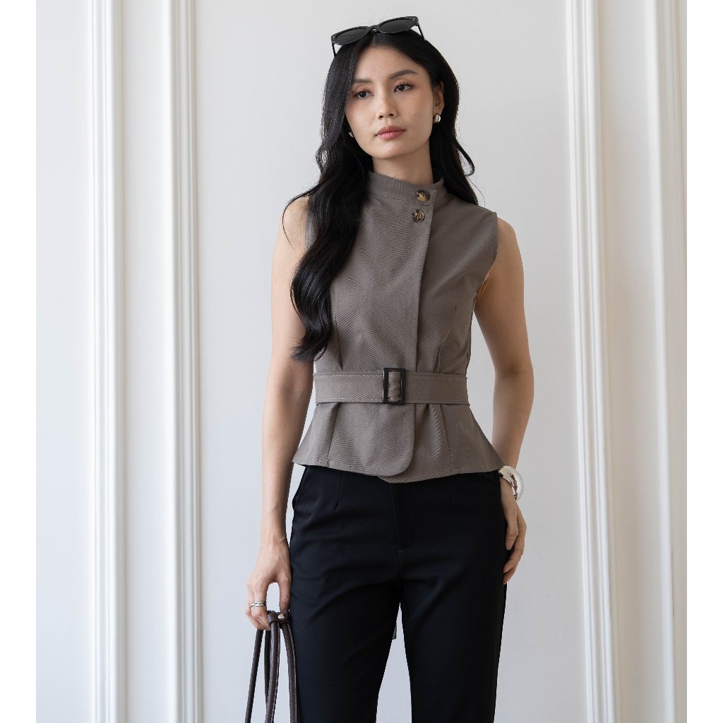 IWEARGRACIE - Aveline Top / Atasan Sleeveless / Atasan Baju Kekinian Wanita