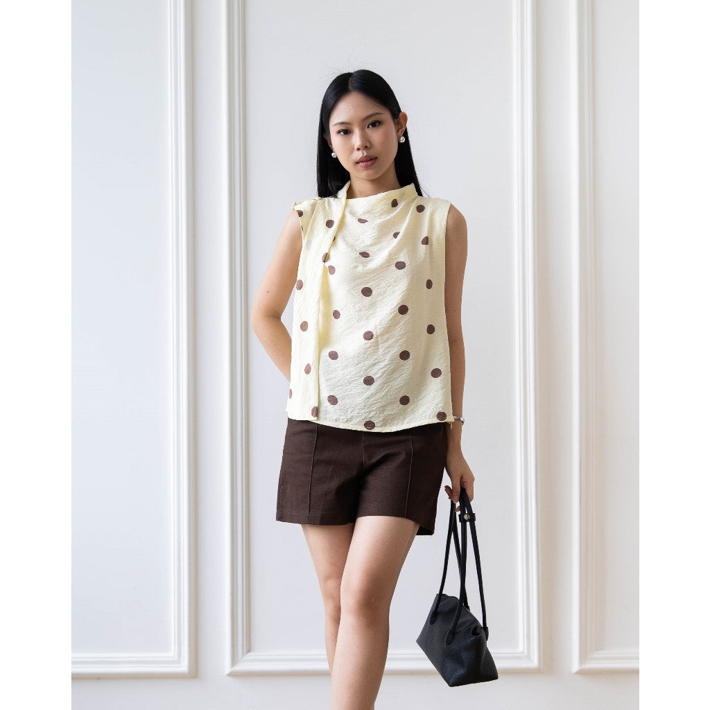 IWEARGRACIE - Liora Top / Blouse Wanita / Baju Atasan Wanita / Atasan Polkadot
