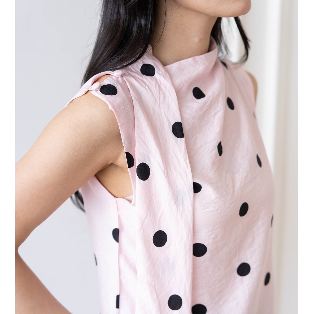 IWEARGRACIE - Liora Top / Blouse Wanita / Baju Atasan Wanita / Atasan Polkadot