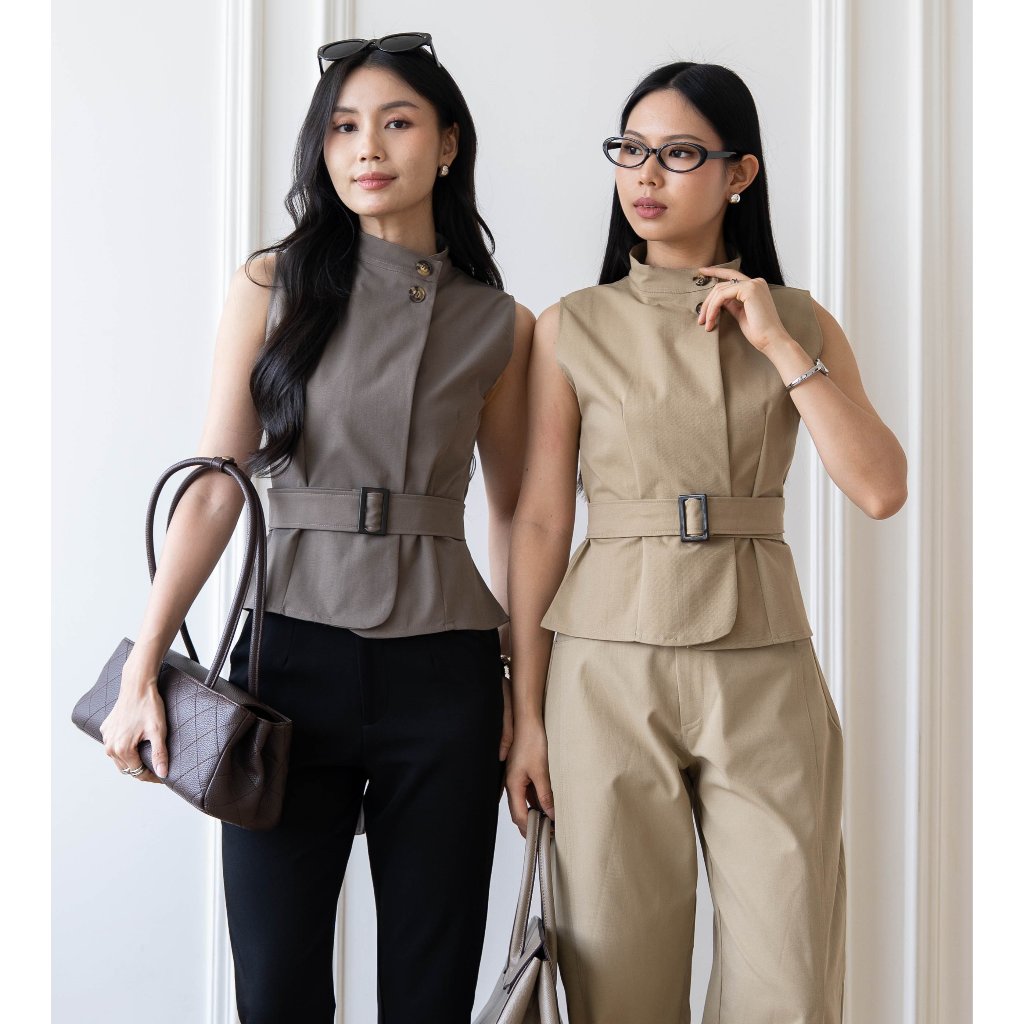 IWEARGRACIE - Aveline Top / Atasan Sleeveless / Atasan Baju Kekinian Wanita